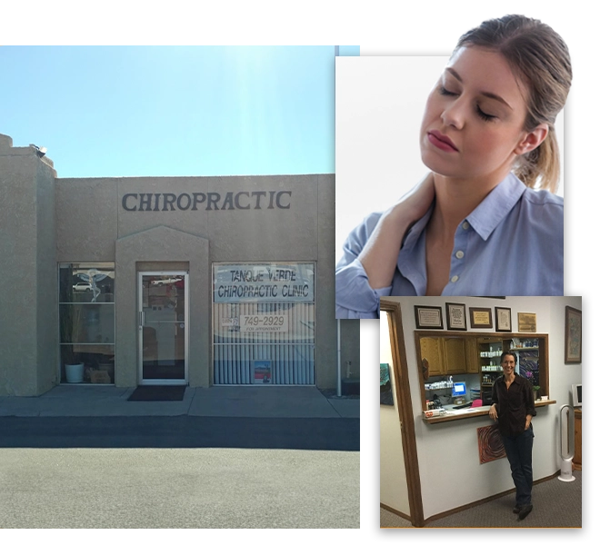 Chiropractic Tucson AZ Front Office And Reception Desk Collage